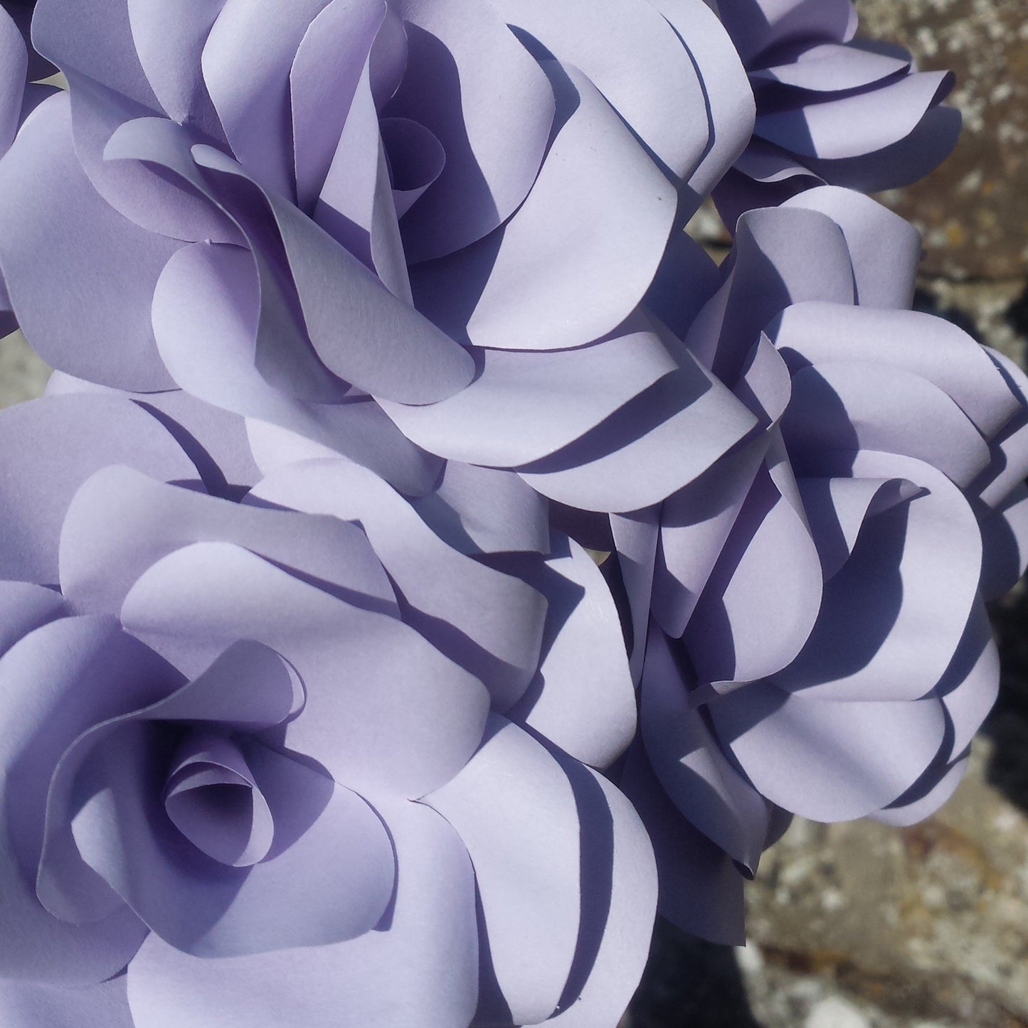 Lavender Paper Flowers