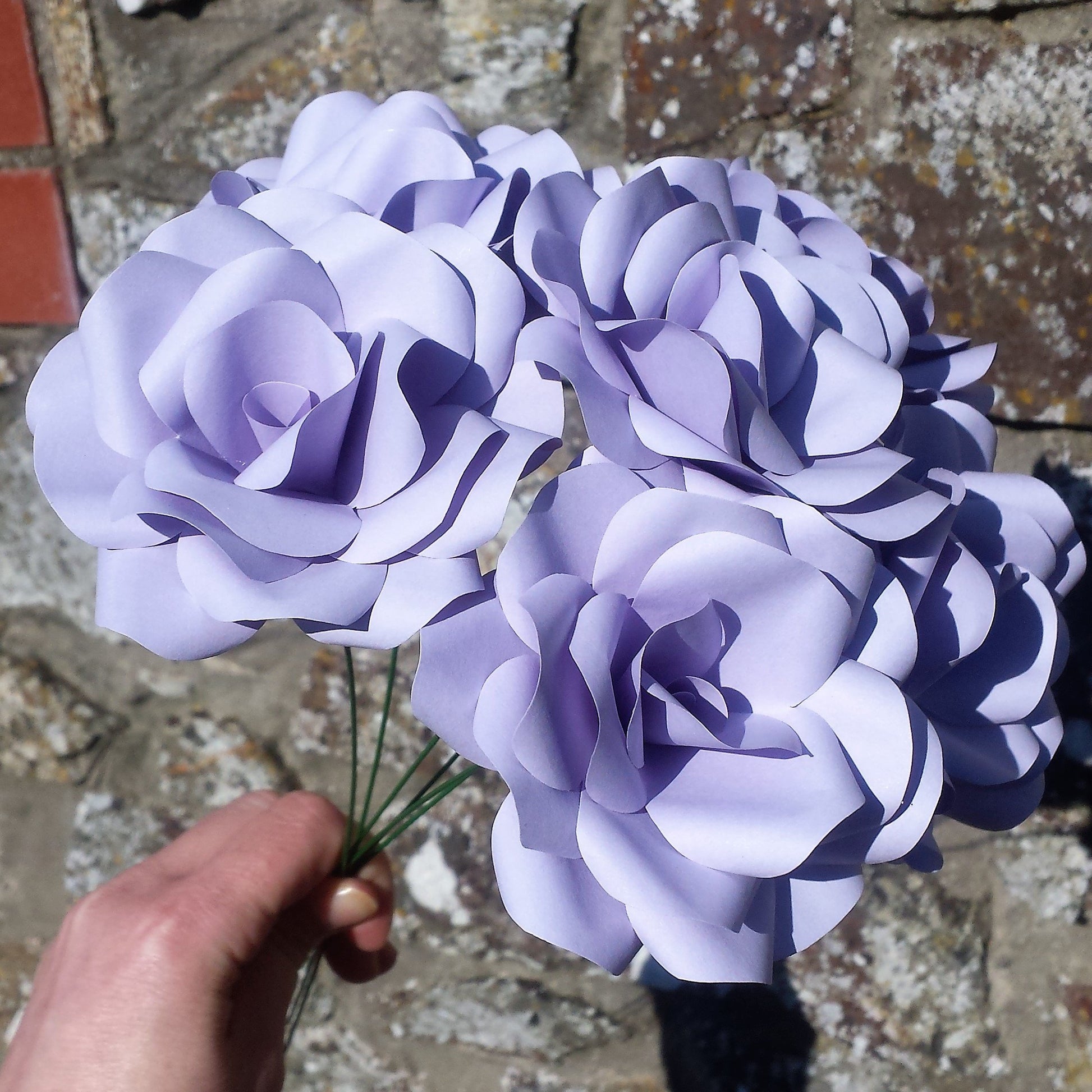 Lavender Paper Rose Bouquet