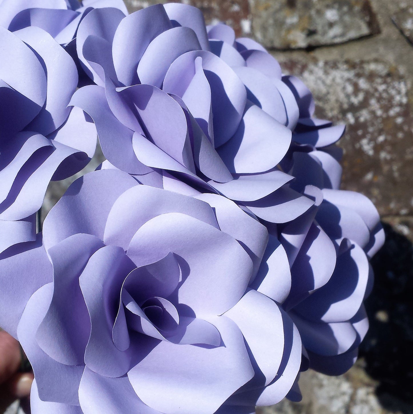 Lavender Paper Flowers