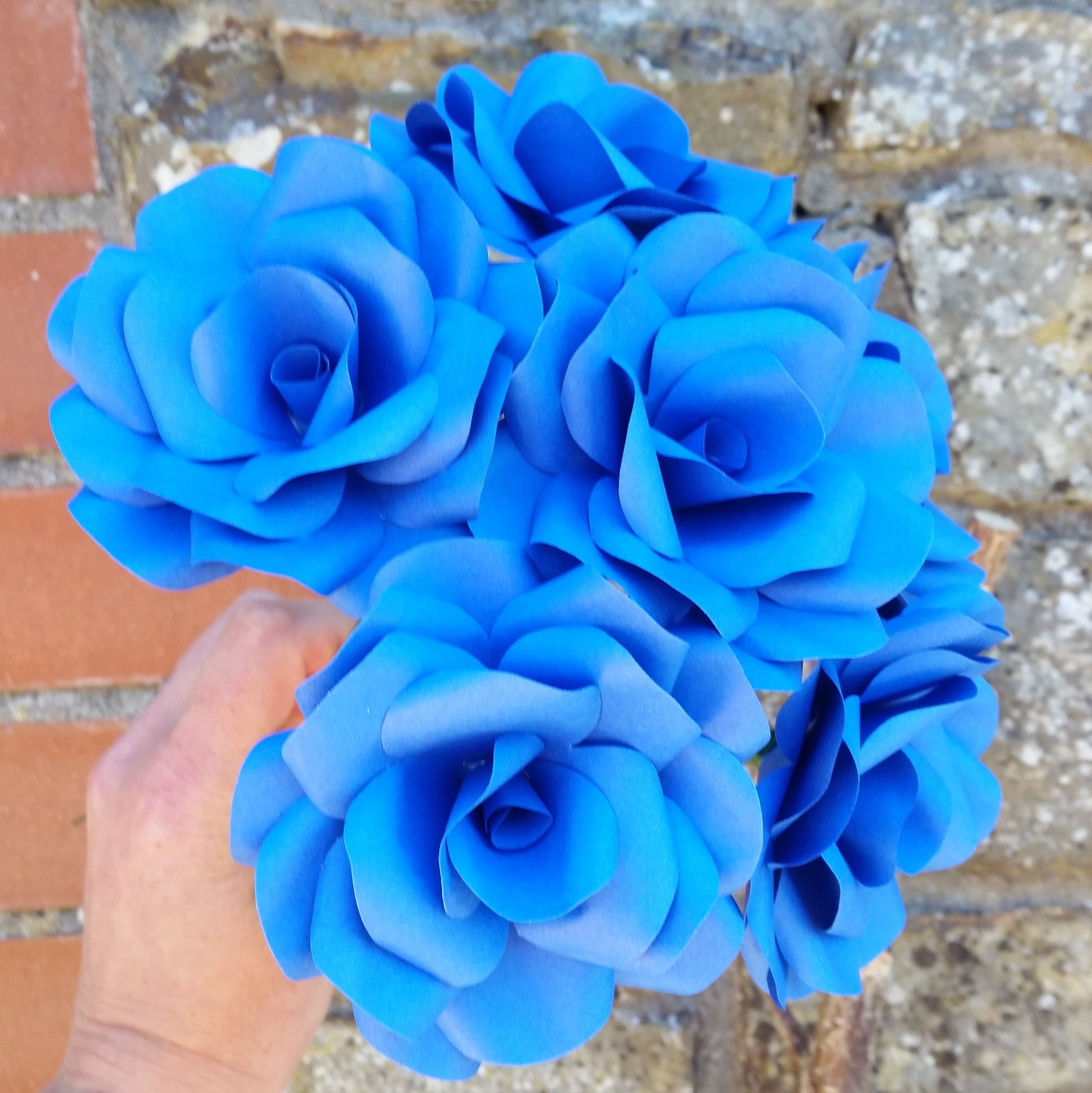 Royal Blue Paper Flower Bouquet