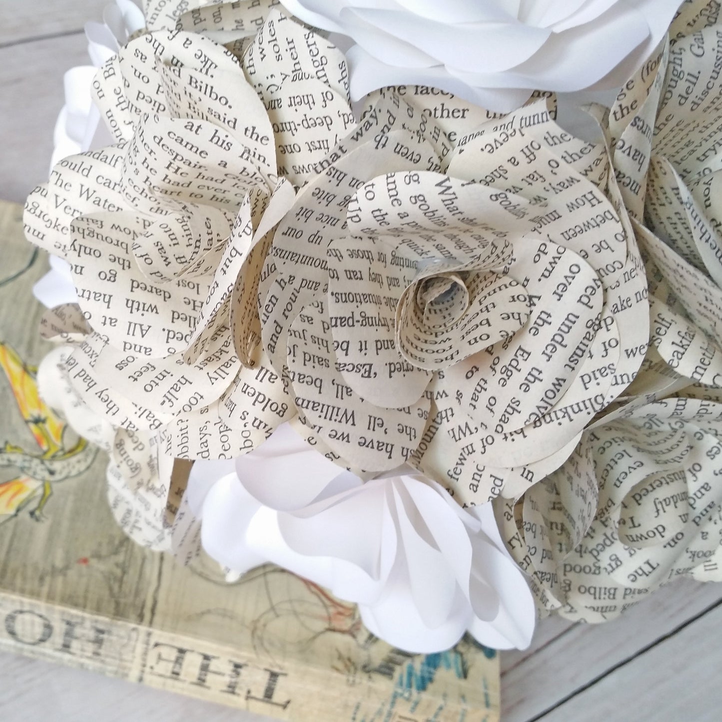 The Hobbit Paper Flower Bridal Bouquet