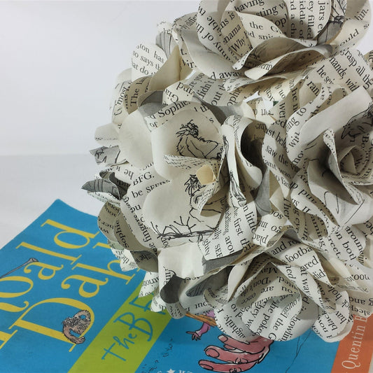 Roald Dahl Book Paper Flowers