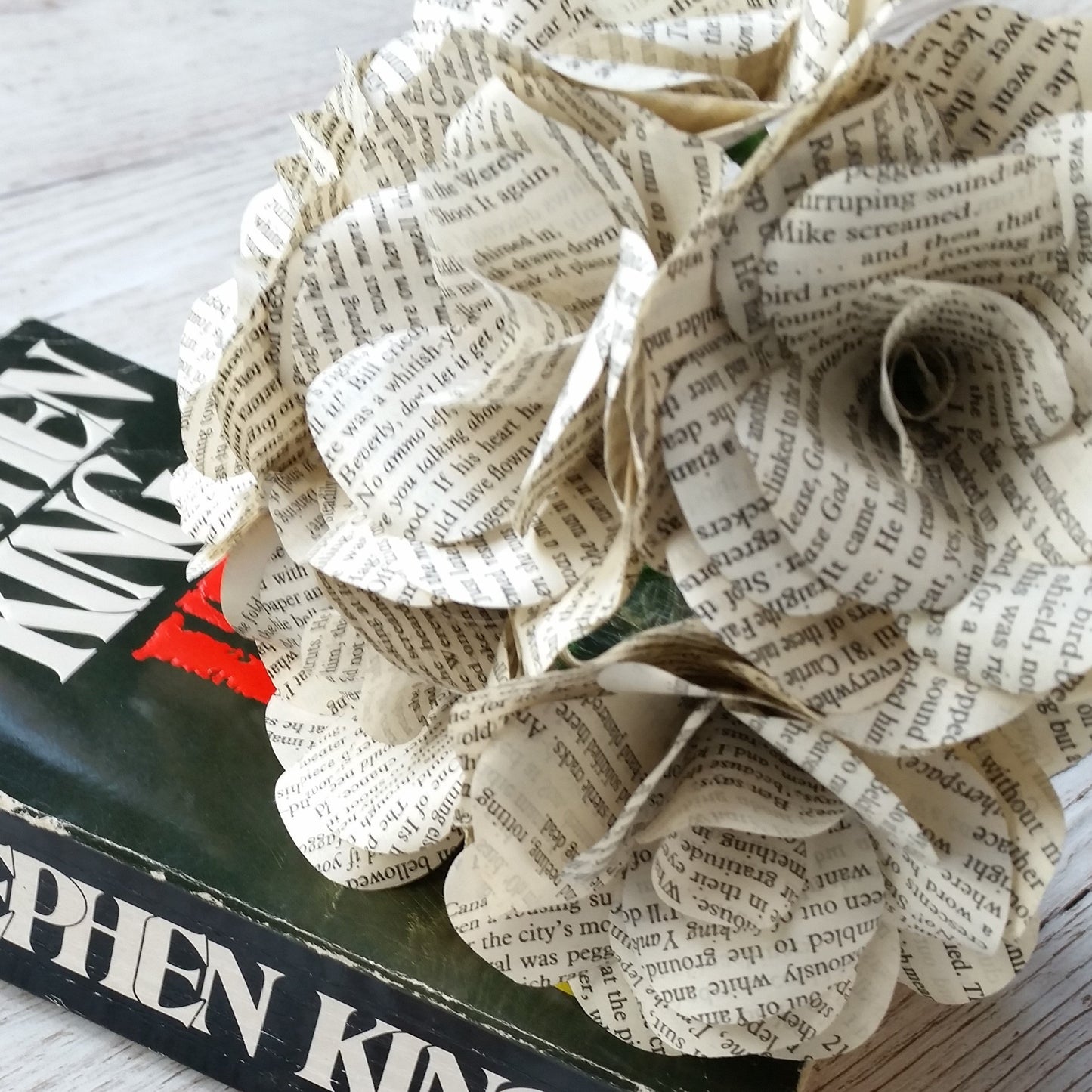 Stephen King IT Book Paper Flowers