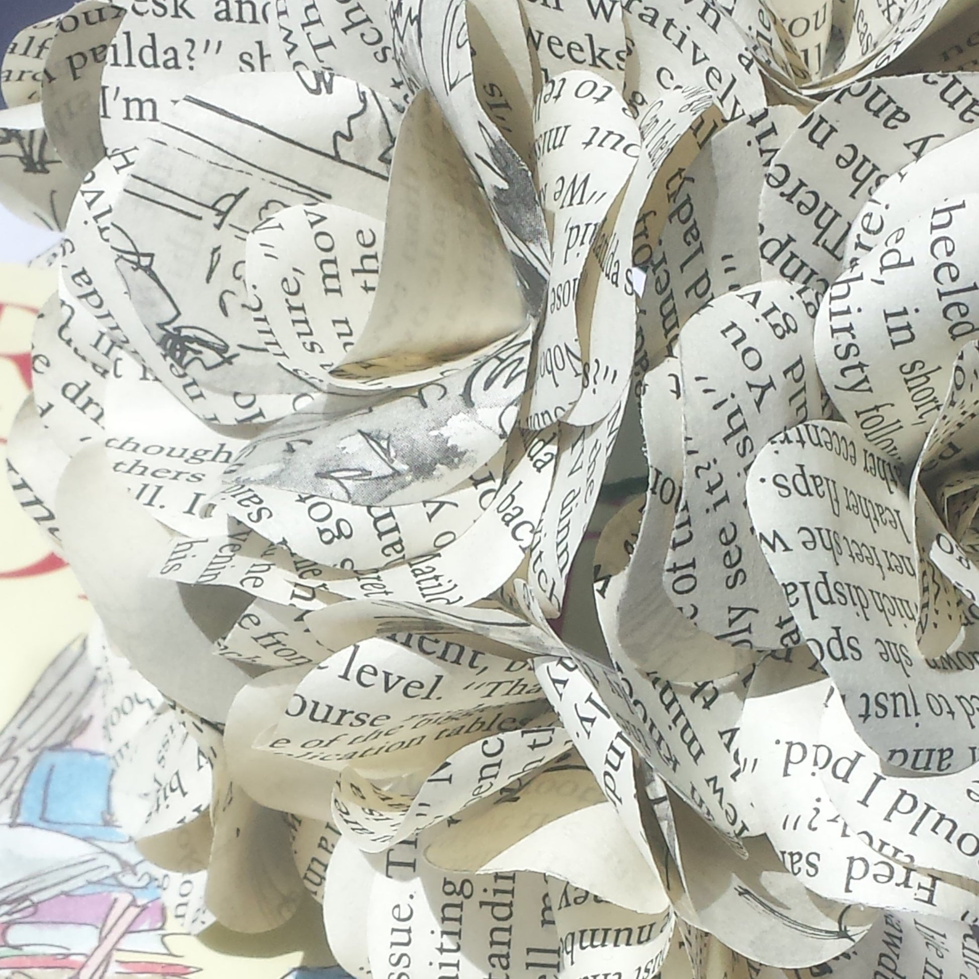 Matilda by Roald Dahl Paper Flowers