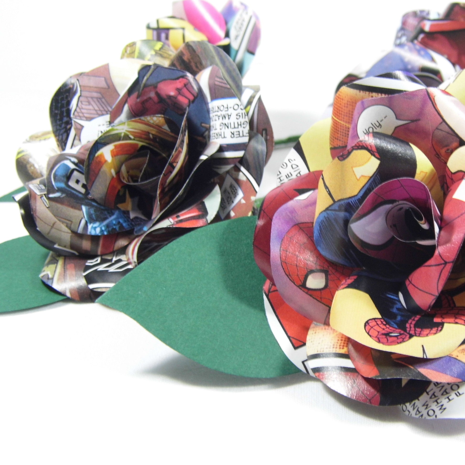 Comic Book Paper Flower Boutonnieres