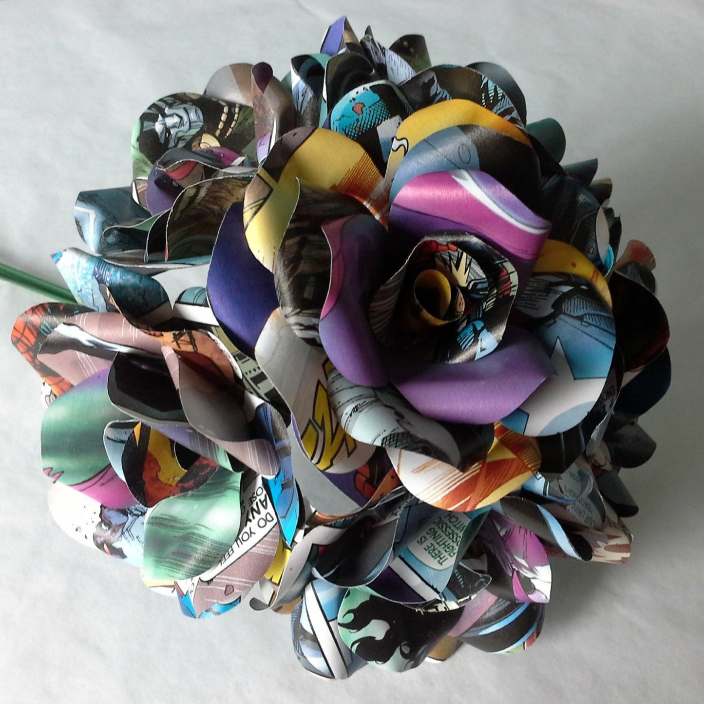 Comic Book Paper Flowers