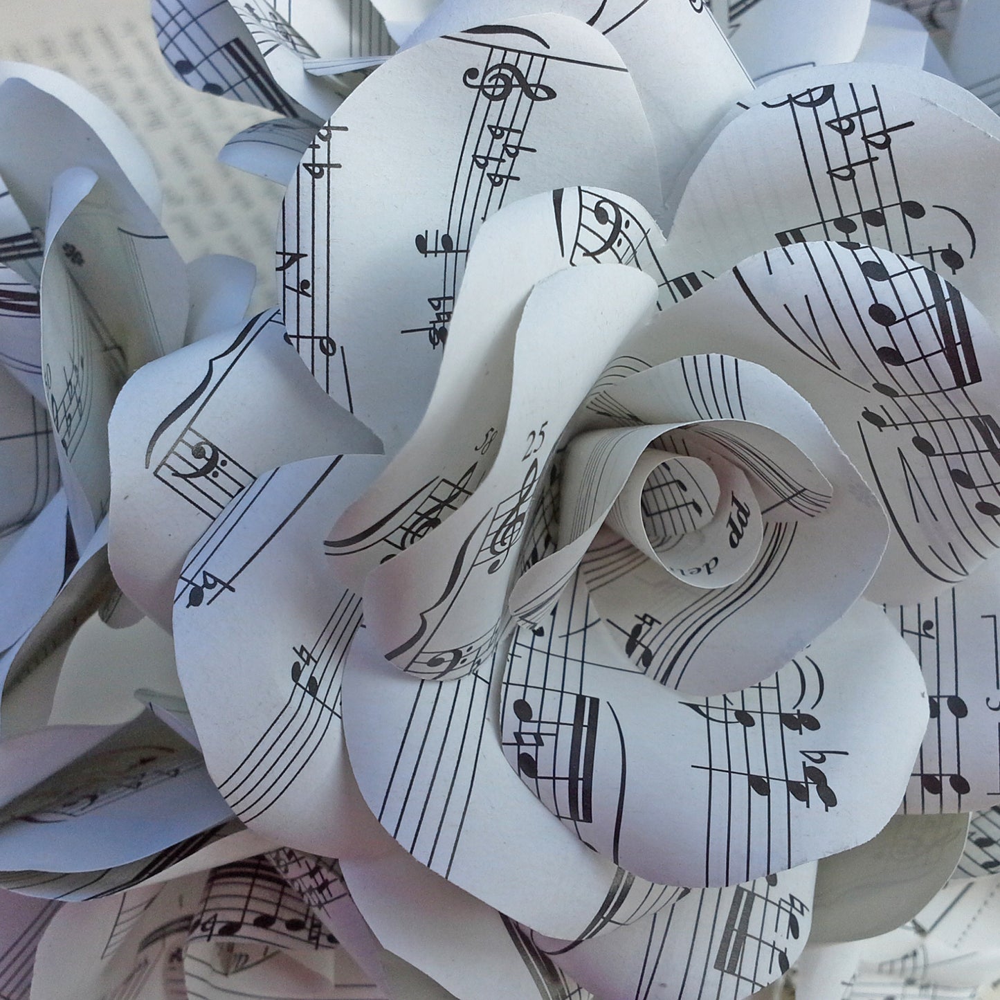 Sheet Music Paper Flowers
